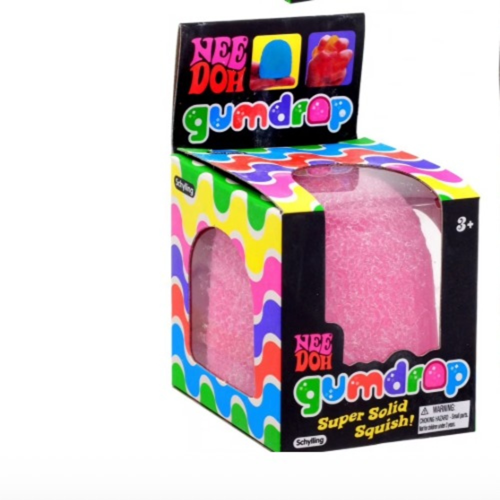 PINK- NeeDoh Gumdrop Textured Sensory Toy w/Super Solid Squish 2.25" - ON HAND